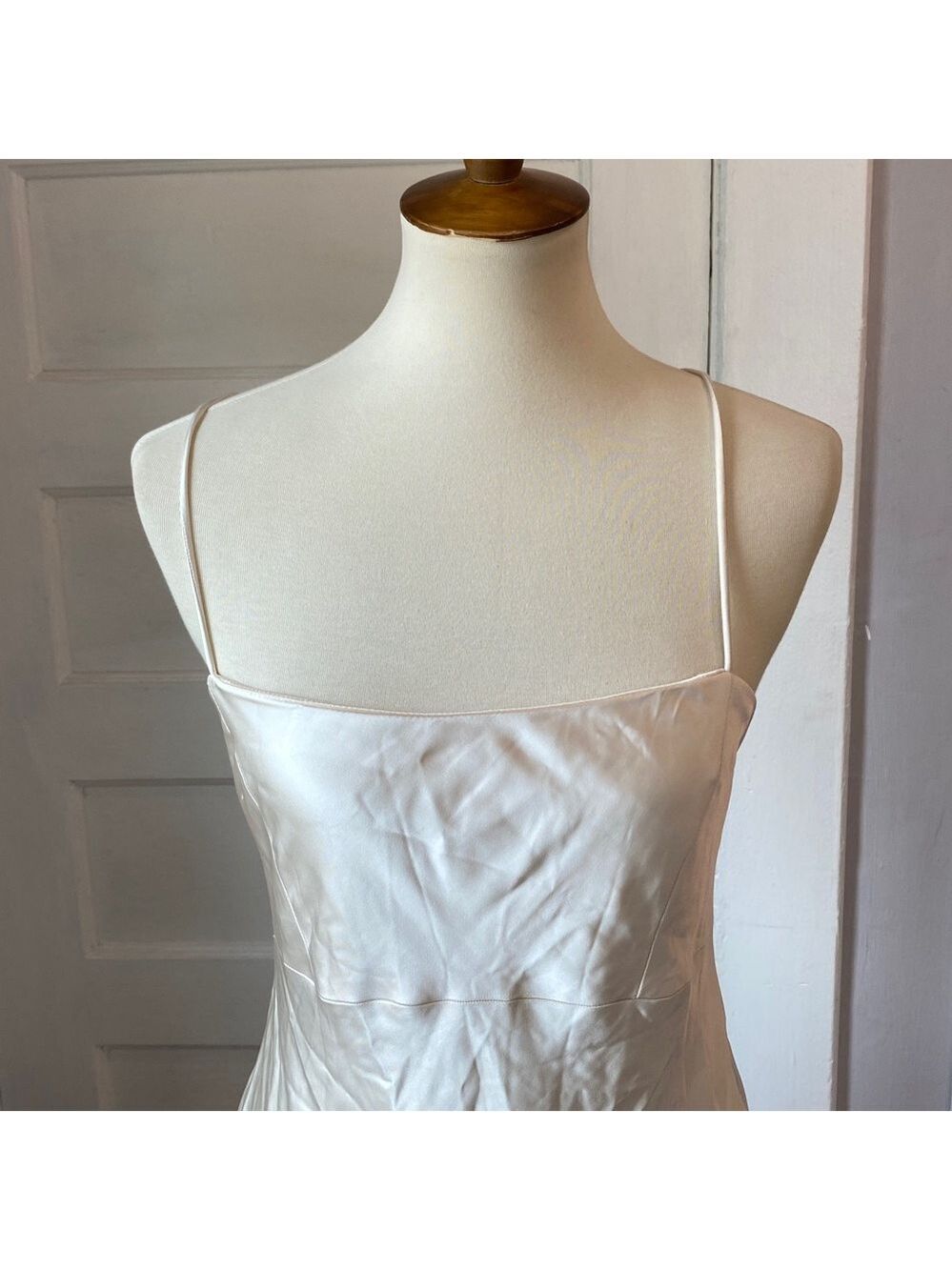 NWT Zara Satin Effect Slip Dress, Size L - Picture 8 of 17